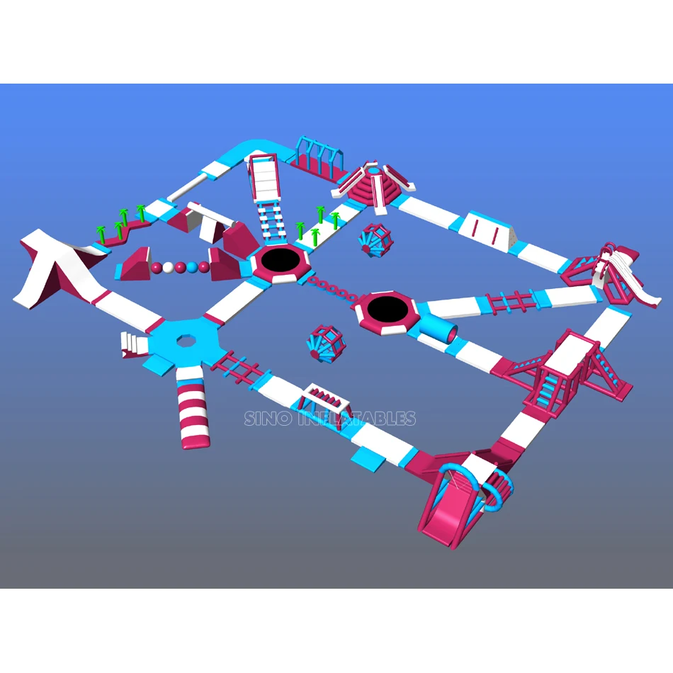 Открытый гигантский надувной аквапарк auqa на озере или бассейне с завода в Гуанчжоу