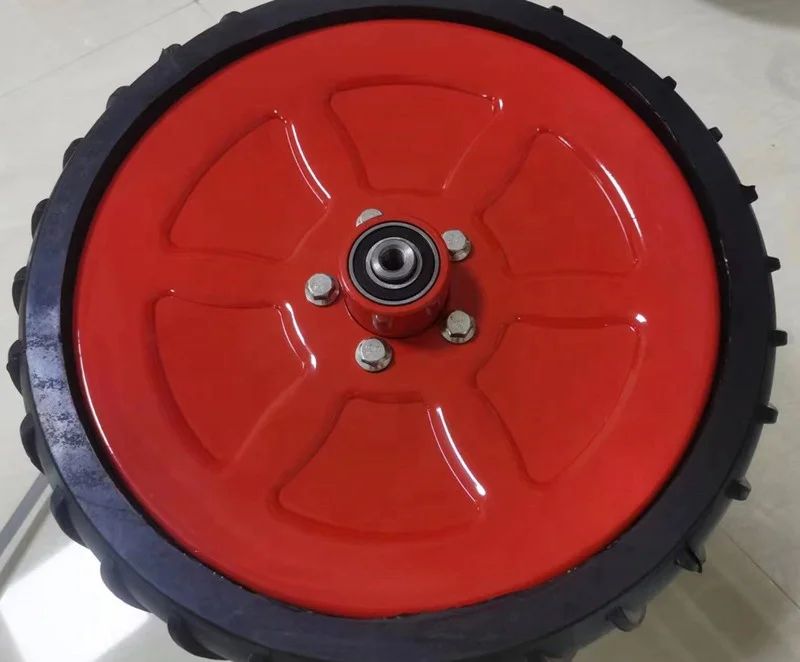 light-duty and heavy type sower 360x210mm grain drill traction type semi-pneumatic seeder firming wheel