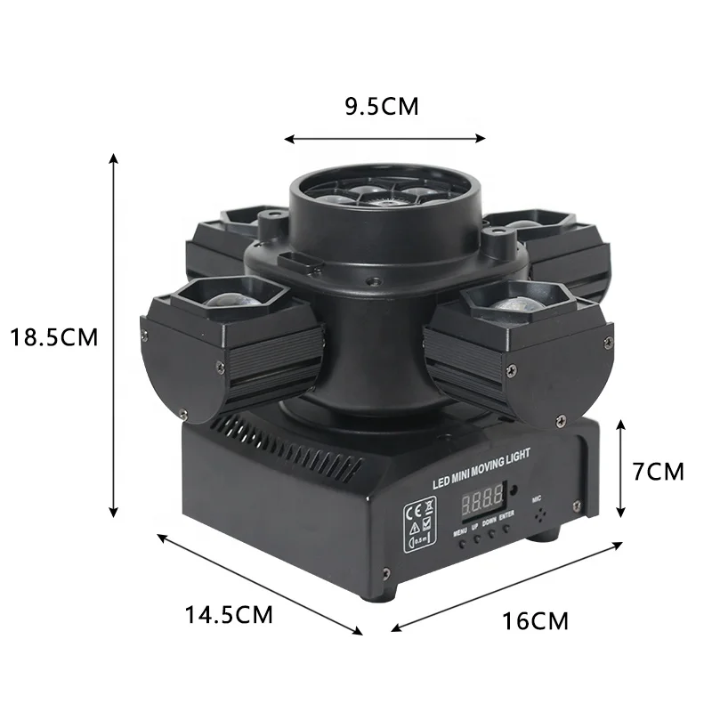 New 80w 3in1 mini moving head light led beam strobe laser stage lights for dj night club