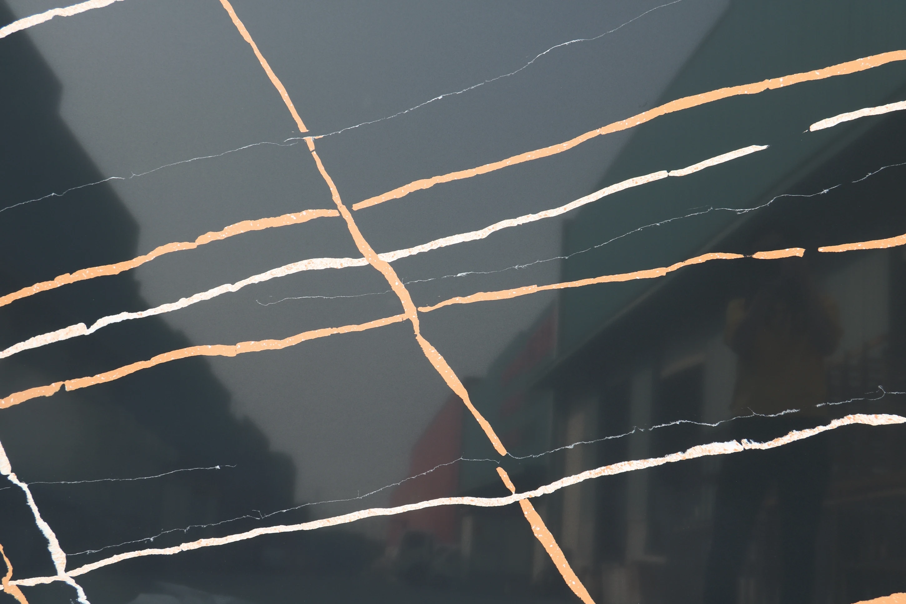 Factory Polished Calacatta Quartz Stone Vein Calacatta Quartz Countertops Slabs White Big Slab