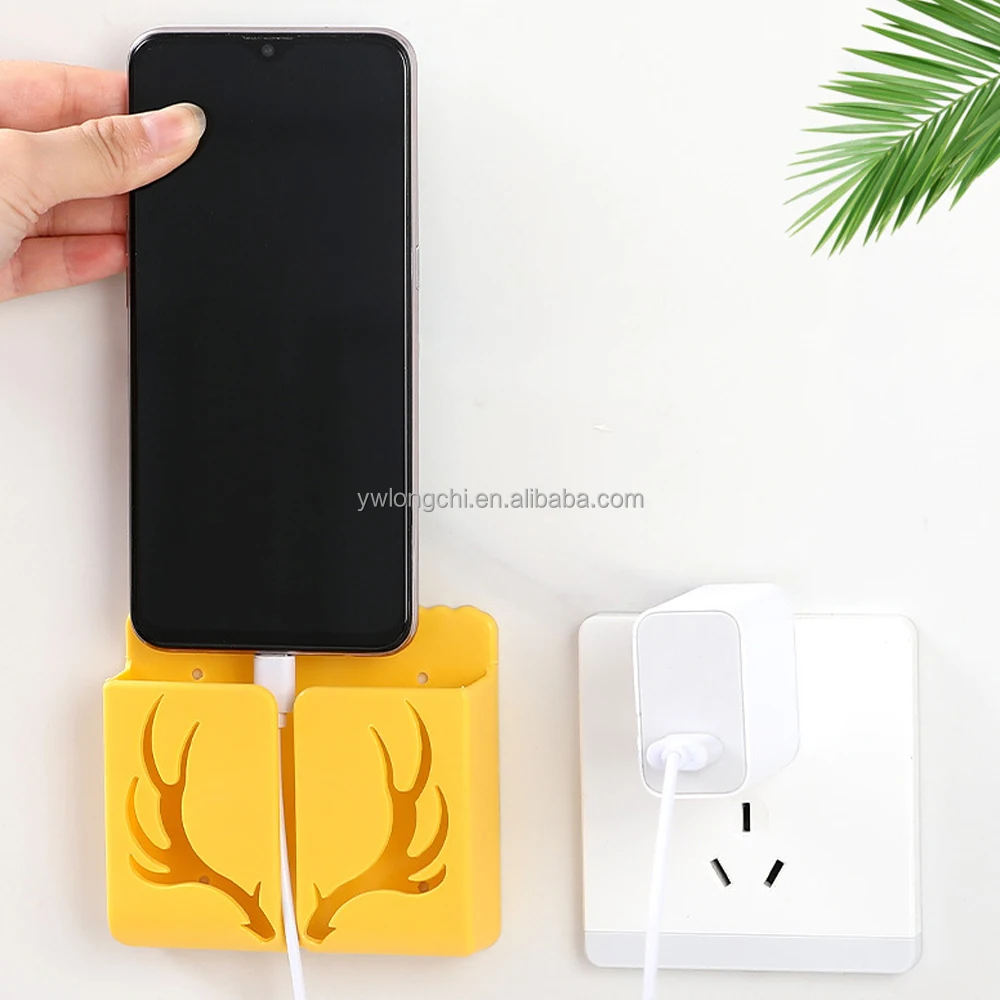 New Coming Christmas Deer Cell Phone Accessories Charger Rack Shelf Mobile Phone Holder Remote Holder Gadget Case for Wall