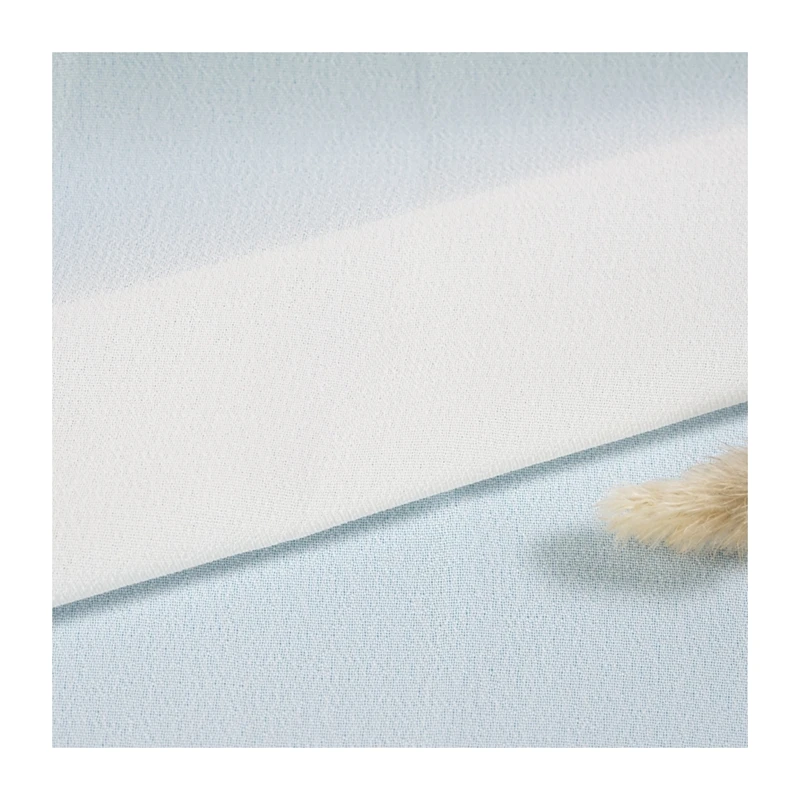 
China supplier garment 150D white 100% polyester plain chiffon fabric for wedding 