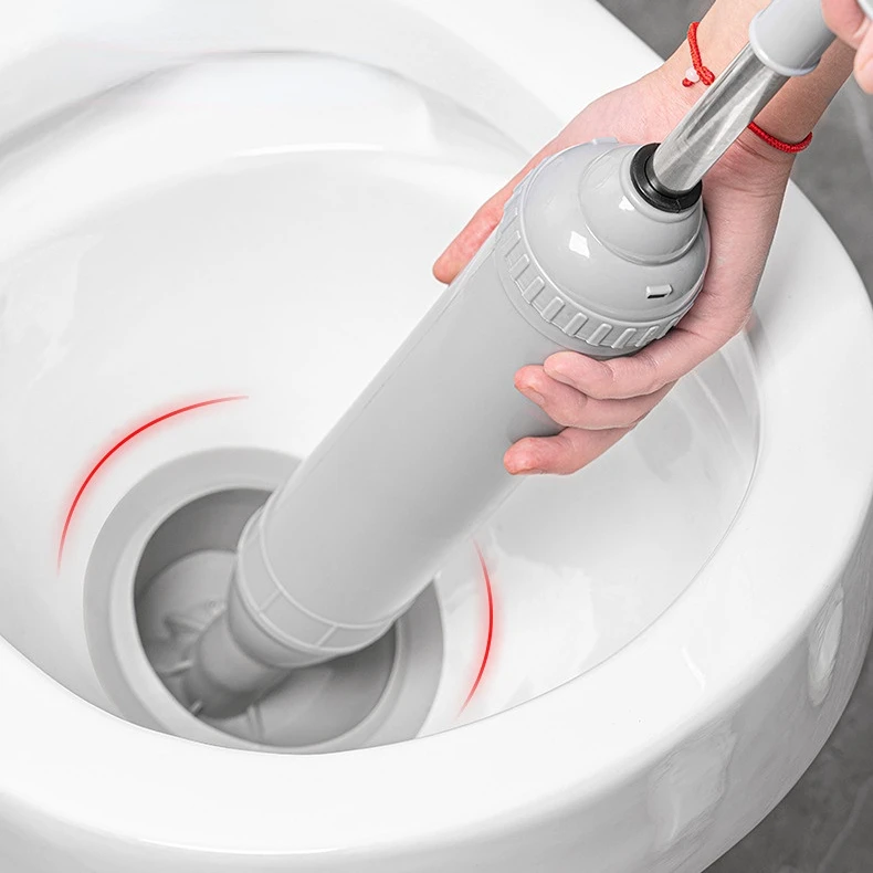 FF2190 Manual Sewer Drain Toilet Clog Remover Tools Sink Cleaner High Pressure Air Drain Blaster Bathroom Toilet Plunger