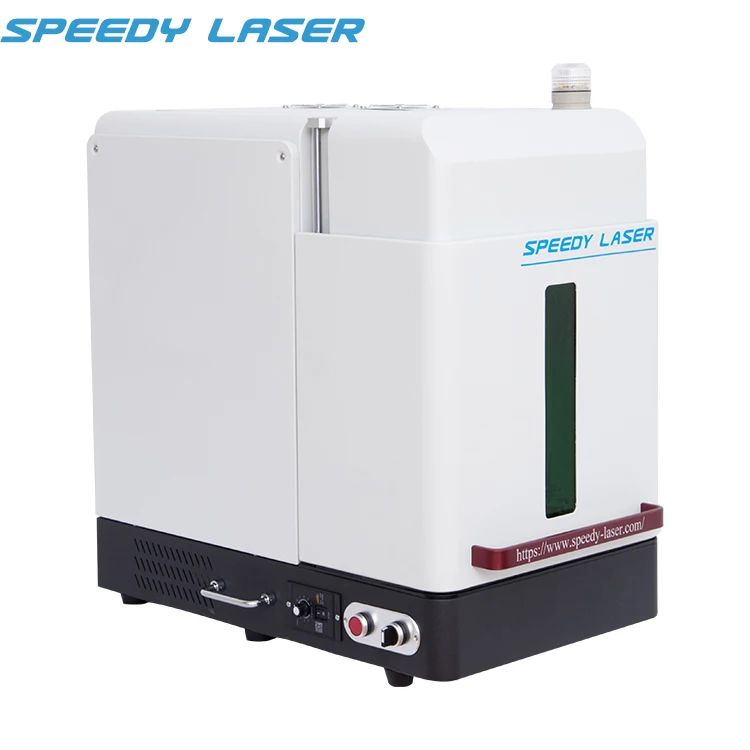 Europe Germany USA Export small safety cover JPT mopa metal fiber laser marking machine 20W 30W 60W 100W fiber laser marker