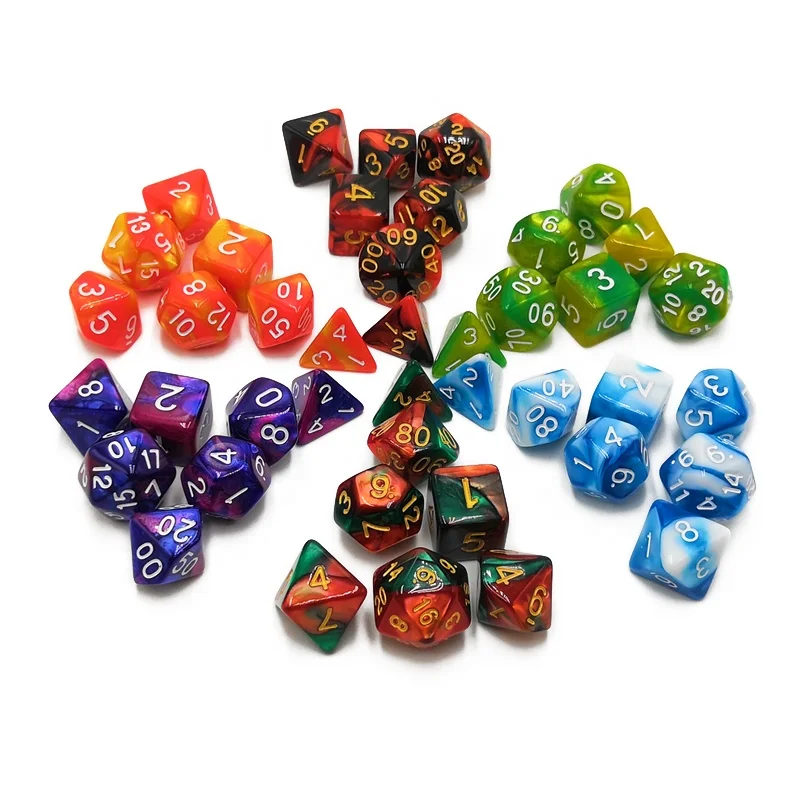 
New Design custom Polyhedral Colored Dice For Game 