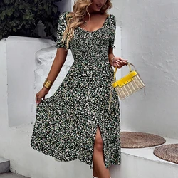 Vietnam Dress Korea Maxi Vestidos Boho Floral Bohemios De Playa Chiffon Cheap Woman Encanto Tunic Silk Luxury Beach Dresses
