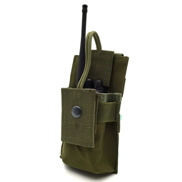 Universal Tactical MOLLE Radio Holder Case Holster Walkie Talkie Pouch EDC Tools Bag
