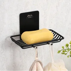 Stainless Steel Bathroom Storage Shower Square Soap Dish Holder Bathtub Soap Basket Soap Rack