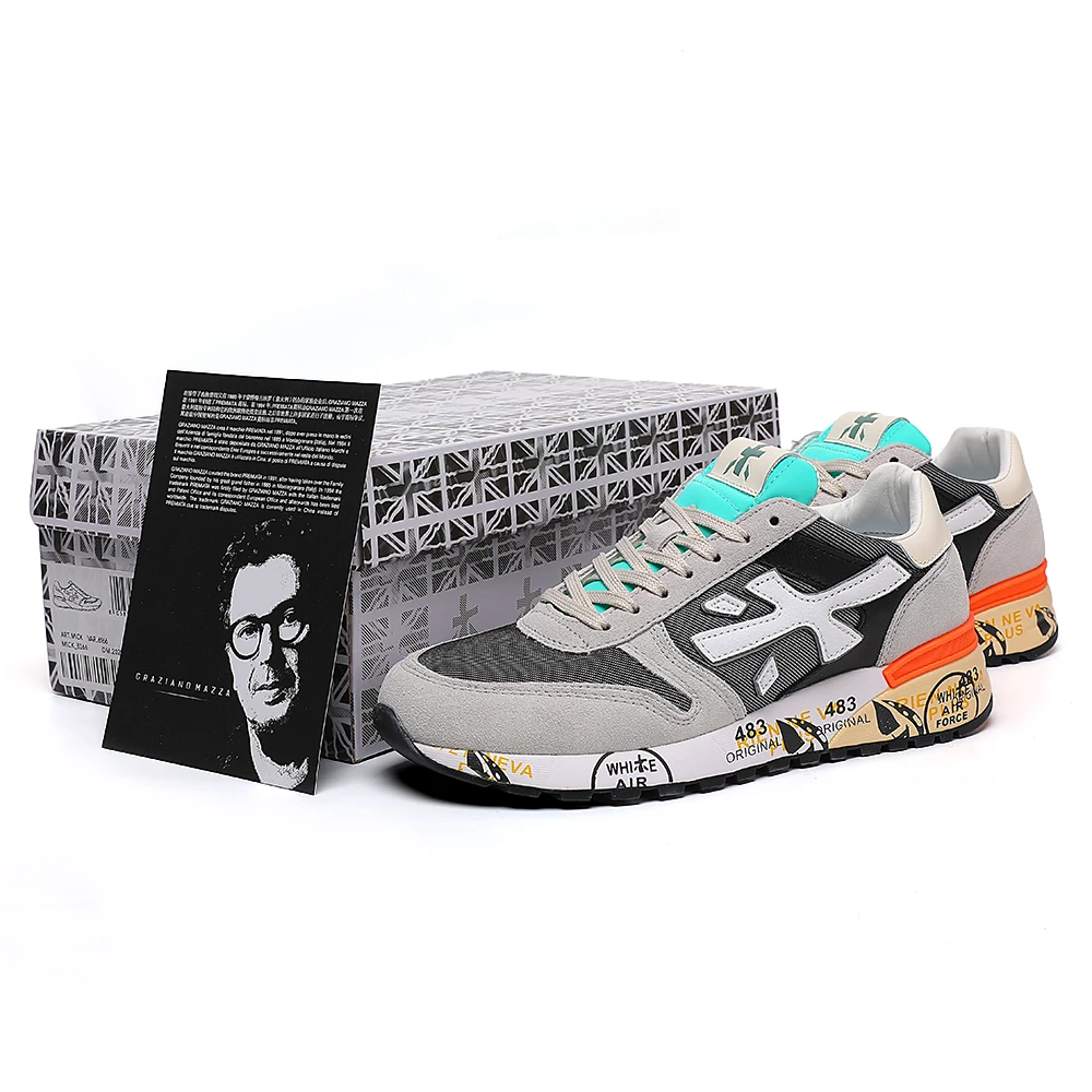 Premiata breathable sports running shoes high-end light luxury casual shoes