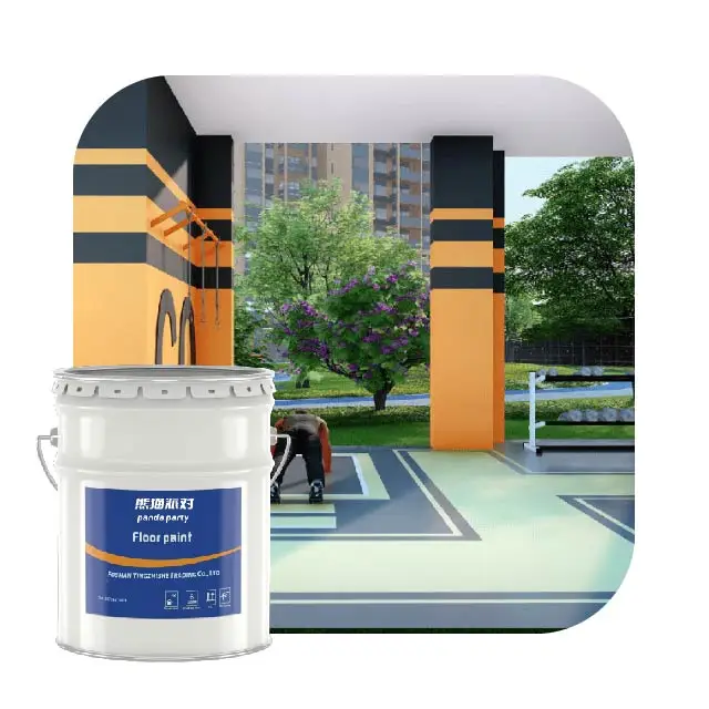 Blue Parking Lots Gas Station Factory workshop Epoxy Floor Coating Paint Industrial