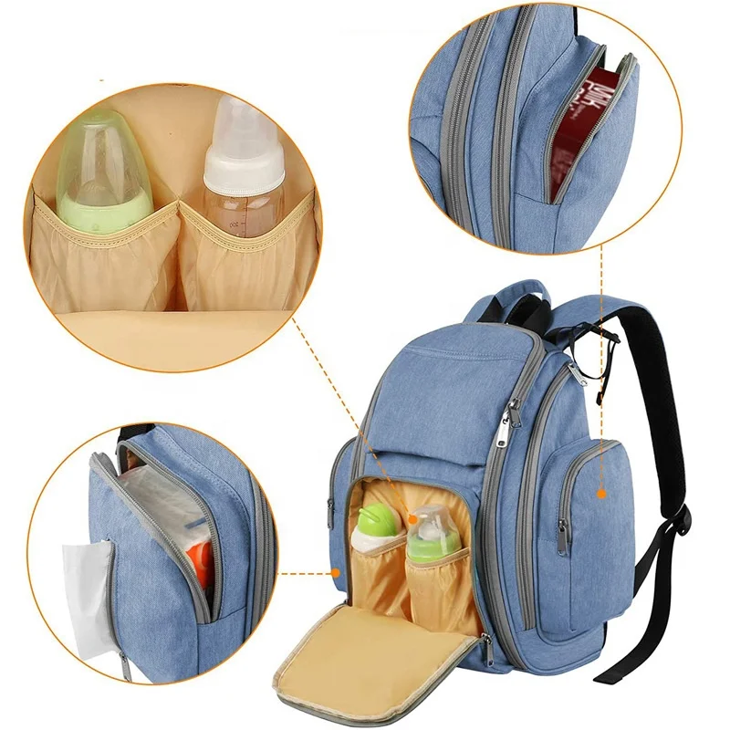 Diaper Bag Backpack Large Travel Multifunction Waterproof Baby Nappy Changing Bag