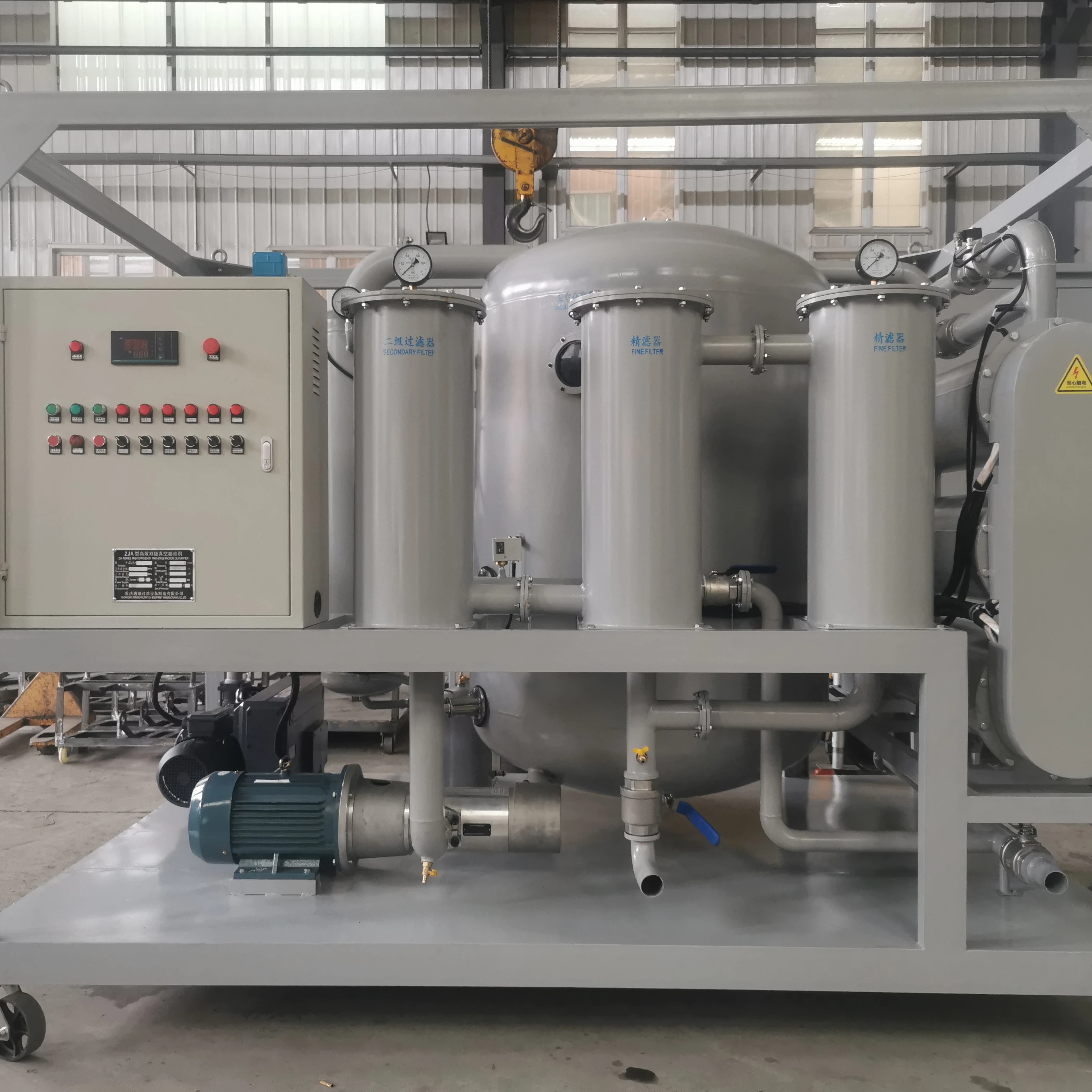 Double stage Vacuum Insulating Transformer Oil Purifying Machine