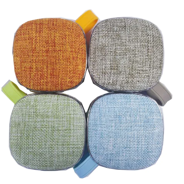 QiYu Mini Bluetooth Speaker Wireless Portable Fabric Speaker MP3 Player with Microphone TF Card Slot AUX
