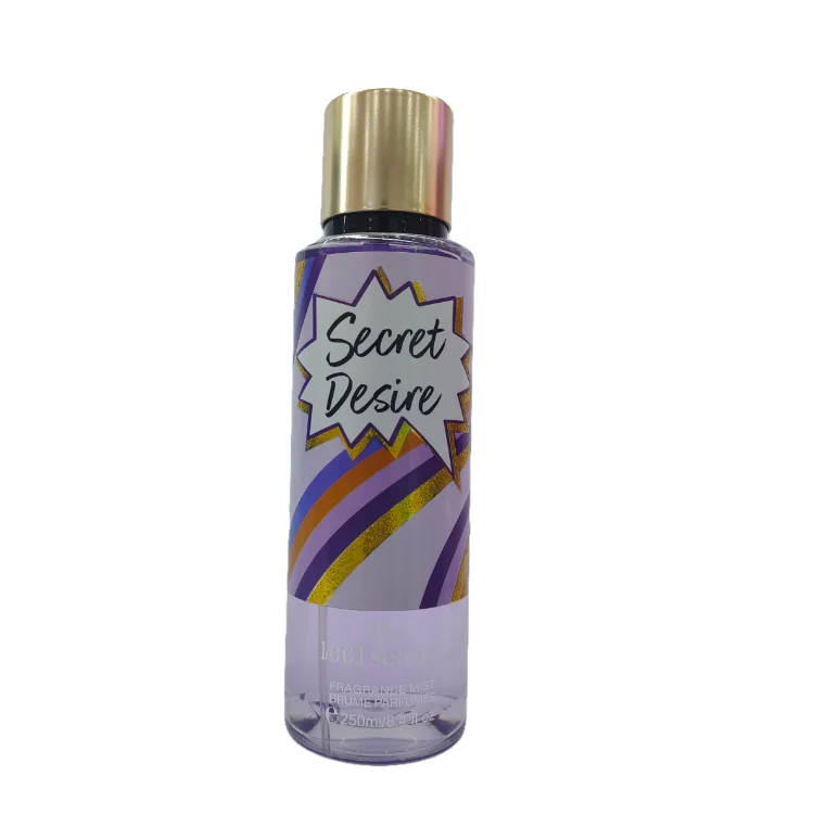 Customizded Private Label Logo  250ML perfume SECRET DESIRE perfume spray long lasting body mist