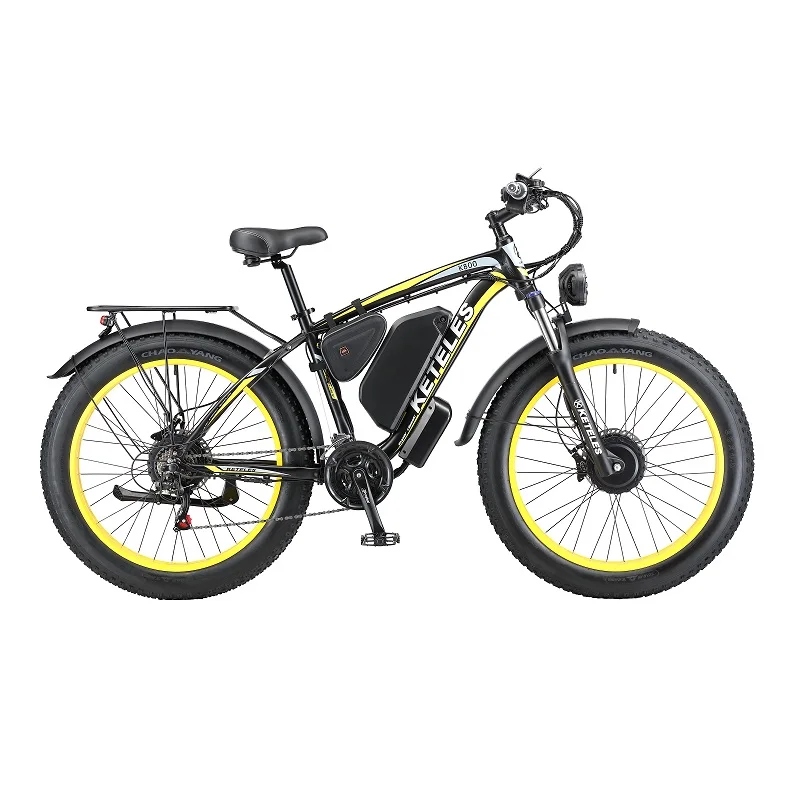 KETELES K800 2000W Motor 23AH Lithium Battery US Stock Two Wheel Drive EBike 26\