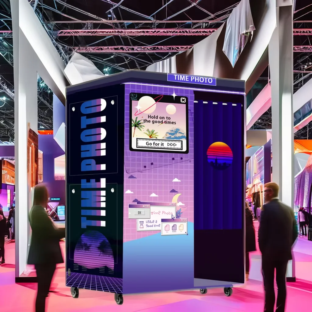 High Quality Portable Photo & Video Booth for Business  Wedding Events  Degree Tempered Glass Compatible Cameras iPads SLRs