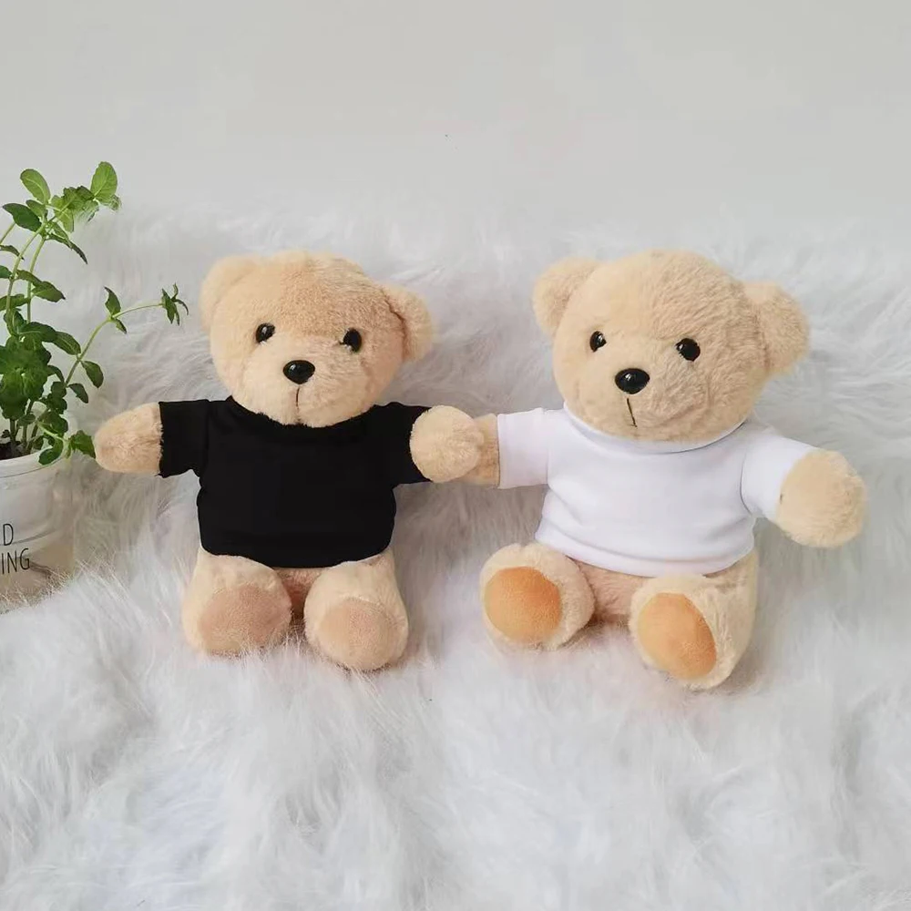 Wholesale cheap price stuffed animals classic Plush Cartoon Bear Custom Logo Teddy Bear with T-shirt  Plush Toy