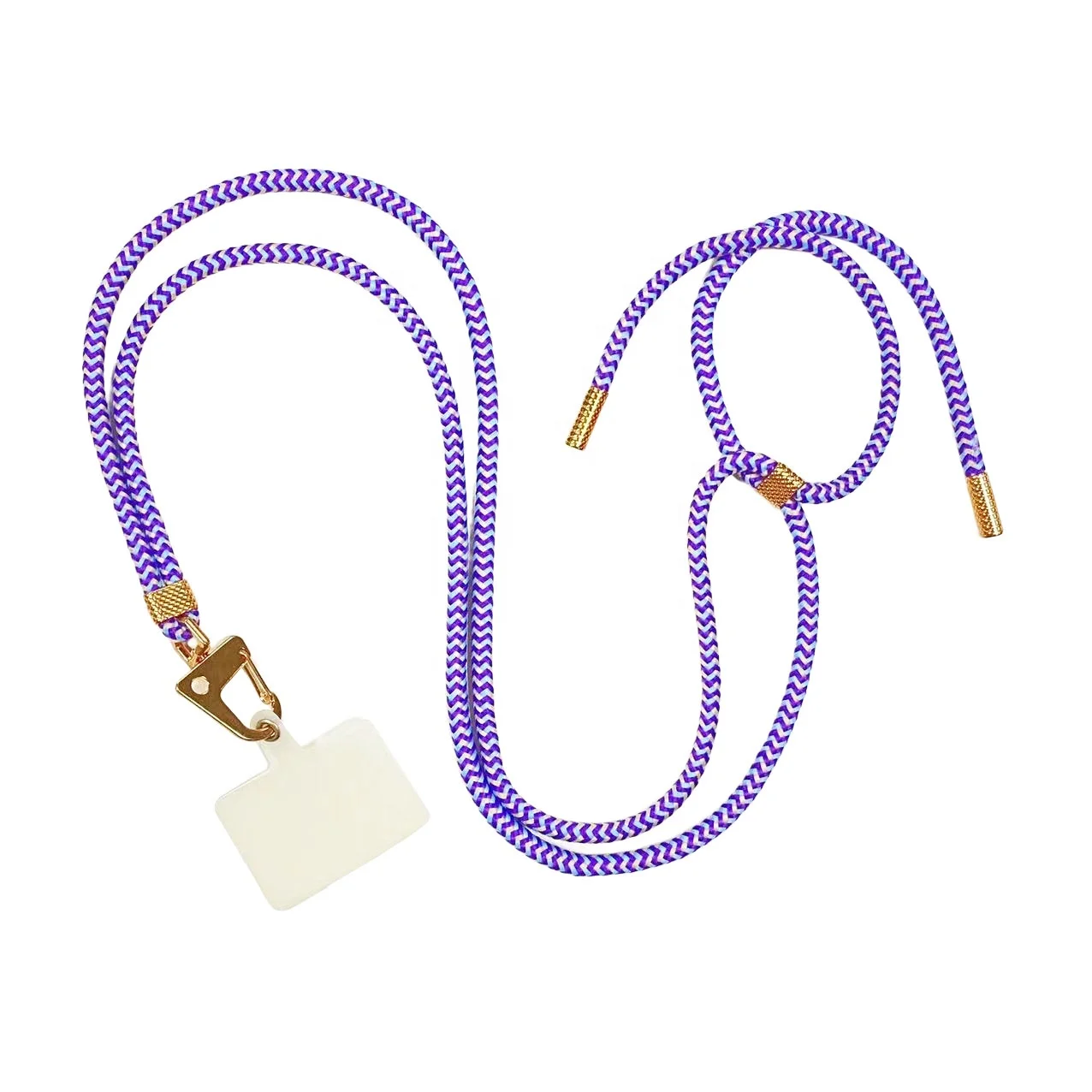 universal crossbody adjustable phone neck lanyard tether neck strap patches nylon safety tether tab pad holder cord cell phone