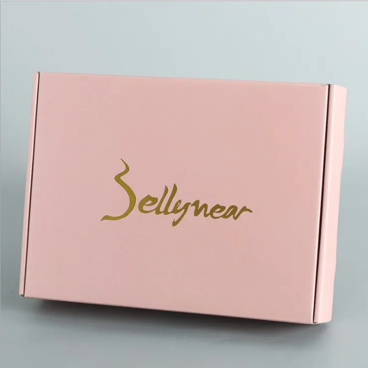 Printing Flat Pack Folding Kraft Packaging Corrugated Custom Die Cut Mail Shipping Box With Logo