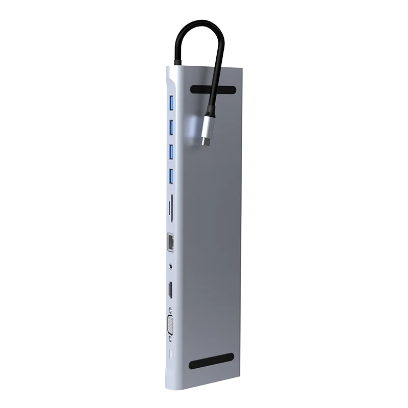 11 in 1 usb c hub with gigabit ethernet usb extension hub usb charging hub