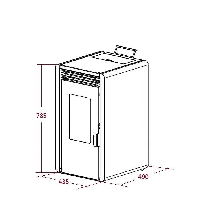 Adorefires Auto Ignition Pellet Stove Modern Freestanding Cheap Wood Pellet Stove with Water Heater