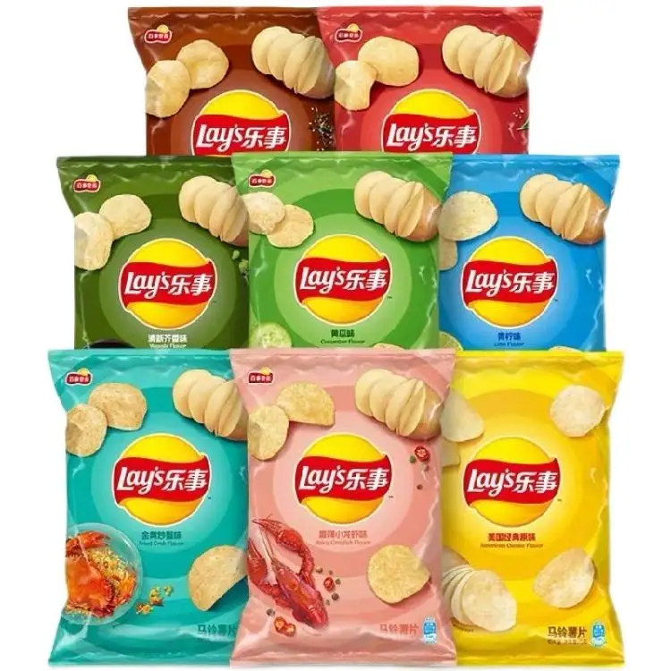 Хит продаж чипсы большие волнистые экзотические закуски с ароматом куриных крылышек картофельные китайского происхождения фруктовые и овощные