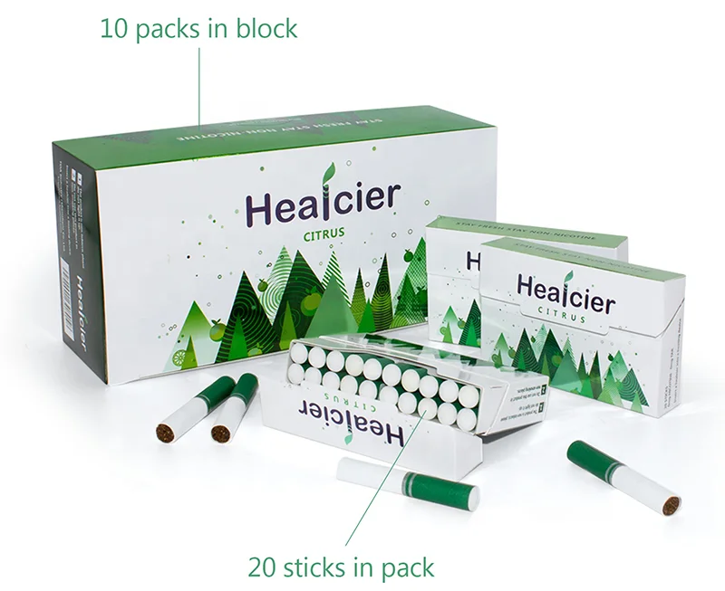 Healcier heat not burn botanical extracts no nicotine healthy alternative to vapor electronic cigarettes
