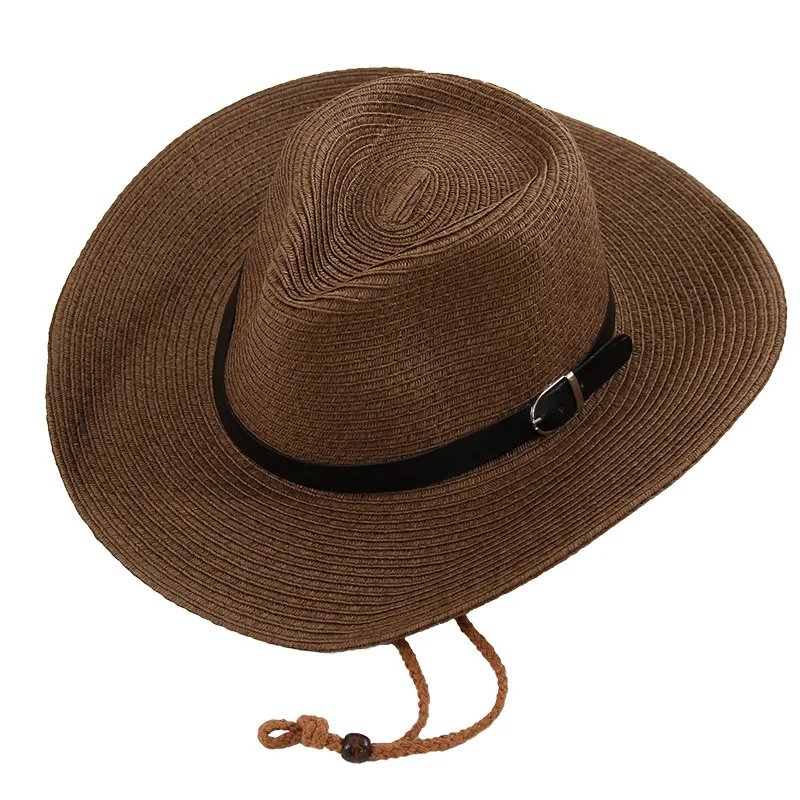 Fashion Paper Panama Summer Hat For Men Fedora Straw Custom Logo Cheaper Beach Cowboy Cheap Hats