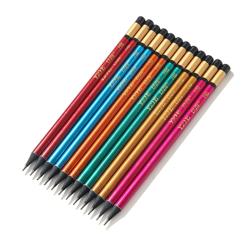 Customized logo 7 inch Black Wood Pencil Office&School Use Black Wood Pencil