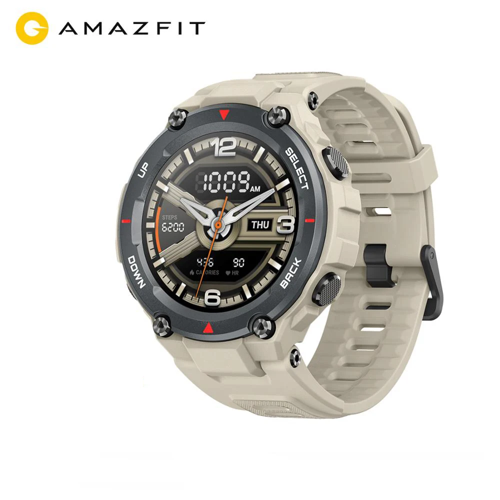 
Новинка 2020 Смарт-часы CES Amazfit T-rex T rex с AMOLED дисплеем, Смарт-часы GPS/GLONASS 20 дней 