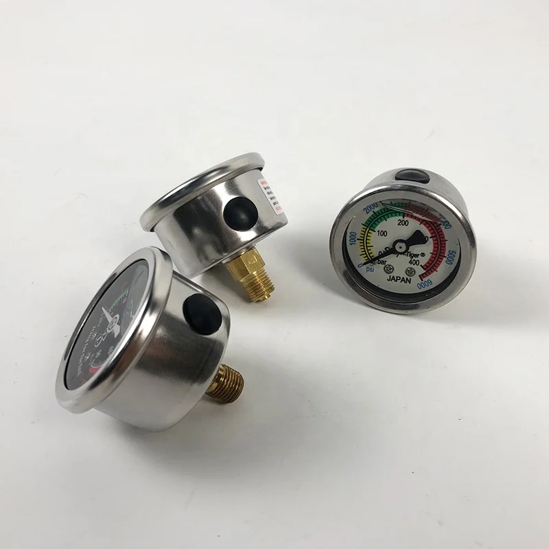 wholesaler supply PCP pump Gauge Mini Air Pressure Gauge 400bar