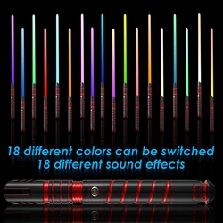 Lightsaber Type-C Rechargeable Light Saber  Sword Alloy Handle RGB with Sound Modes,holiday  Halloween Decoration