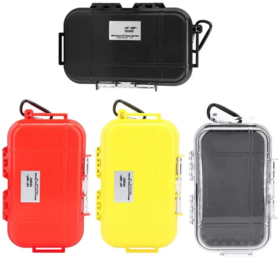 Cross border hot sale EDC outdoor survival damp proof shockproof waterproof box adjustable cushion rubber pad