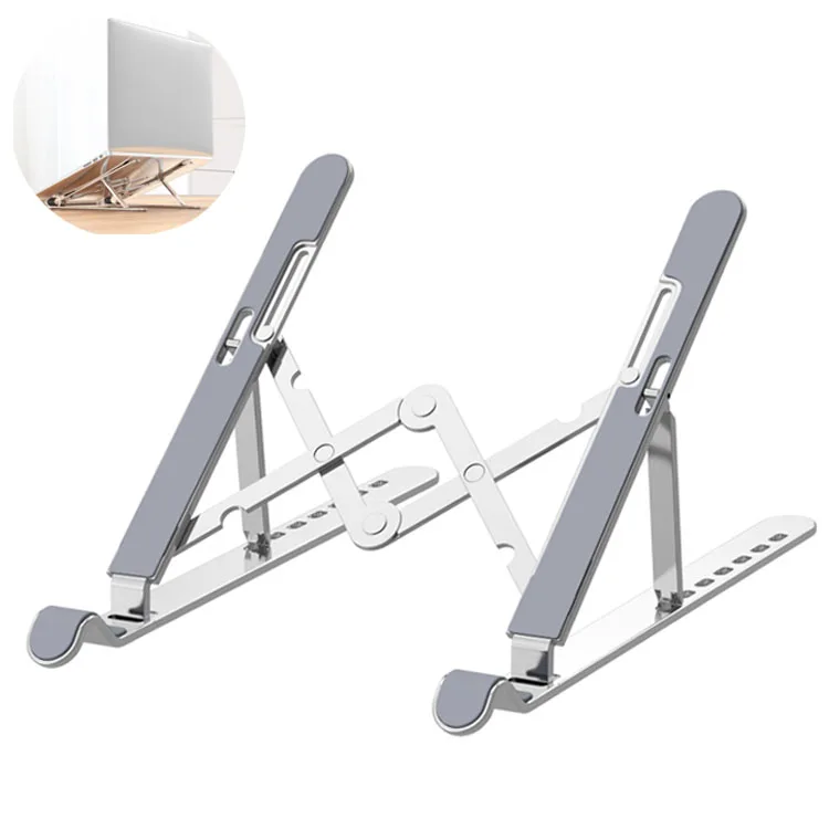 
notebook holder Aluminum alloy notebook stand silica gel adjustable folding portable non-slip notebook stand for all laptops 
