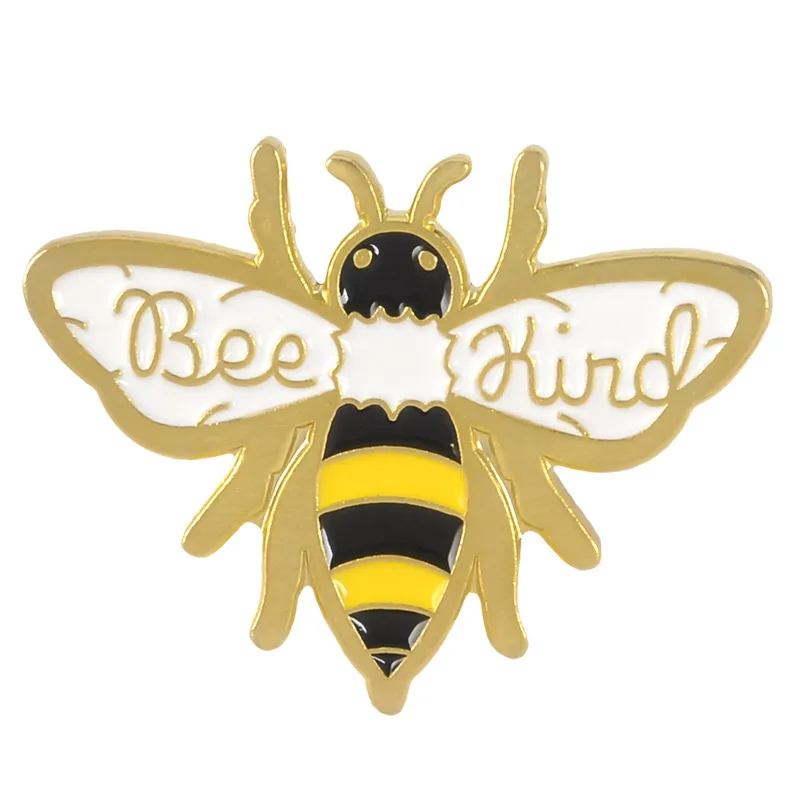 Bee Kind Save The Bees Inspirational Pins Collections Motivational Honey Bee Enamel Pin Quote Lapel Pin Brooches