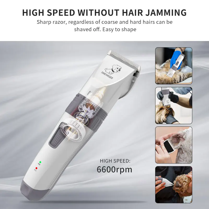 Electronic Pet Grooming Kit Clippers Low Noise Cordless Electric Quiet Pet Cat Dog Hair Shaver Set
