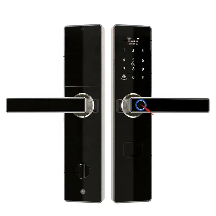 
2021 Hotel Security card swipe Customized control keyless biometric electronic digital fingerprint smart door lock 