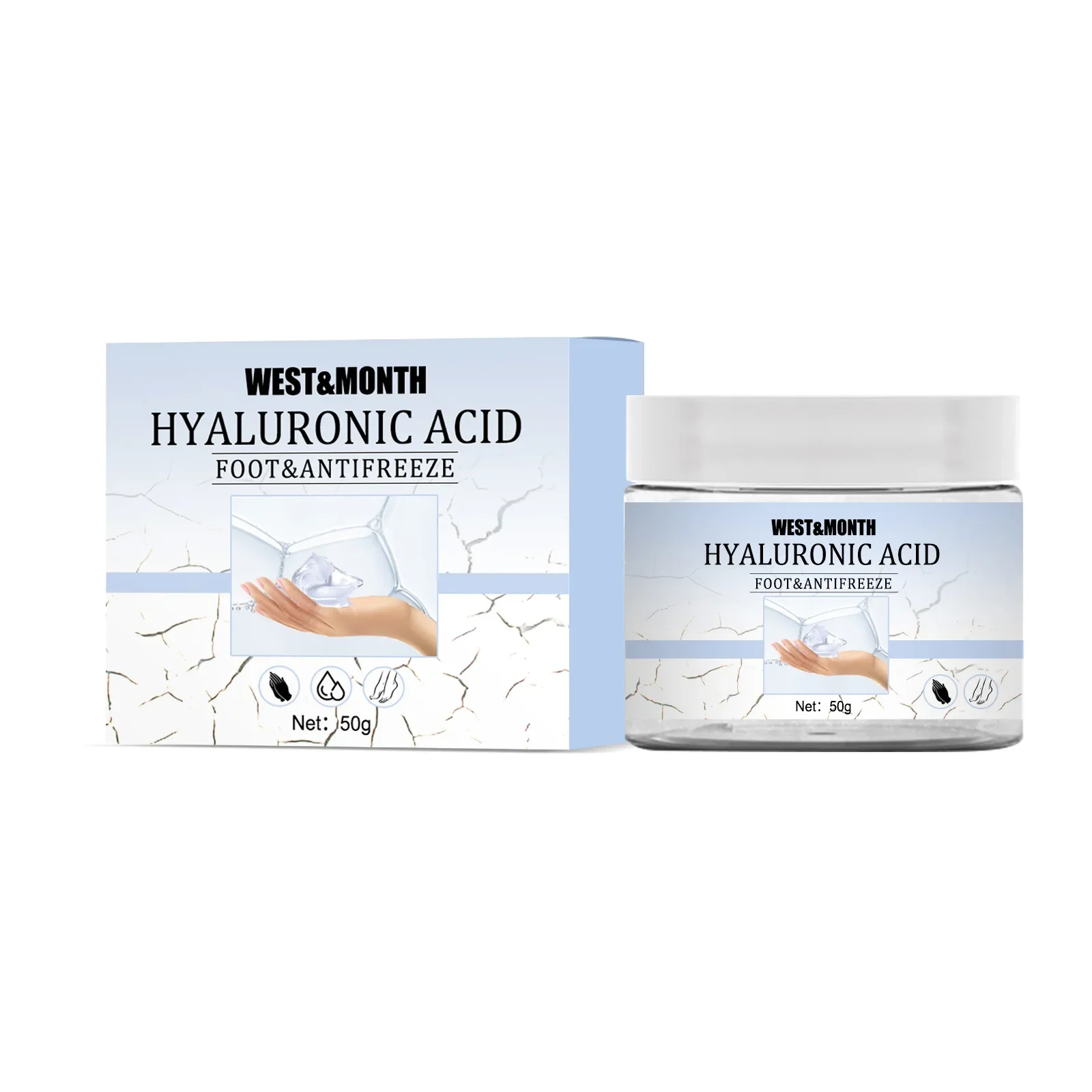 OEM hyaluronic acid anti-crack anti-freeze cream hyaluronic acid essence moisturizing anti-crack exfoliating cream