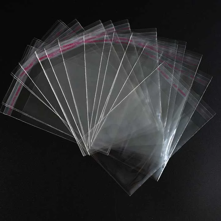 Custom Logo Transparent Clear Garment Clothing Socks Plastic Packaging Packing Bags PE CPP BOPP PP OPP Bag For Gift