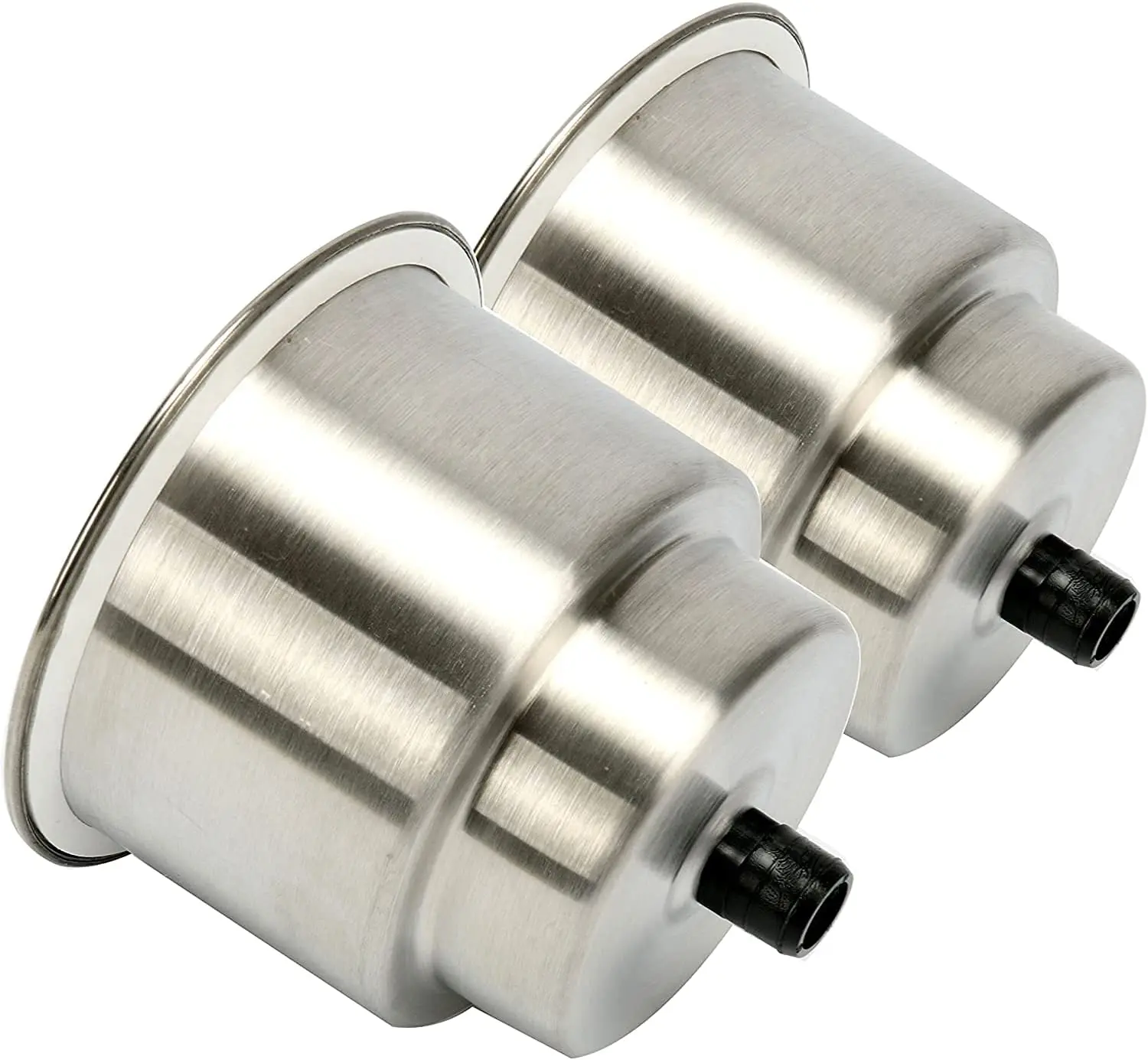 Cup Holder Cup Drink Holders Brushed Bottle Holders Sliver Stainless Steel Camping Metal Insert 2 Pack Round 500pcs Minimalist