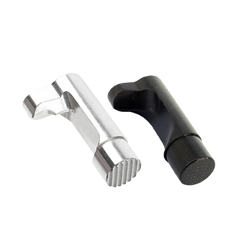 Stainless steel 1911 extended mag magazine release catch