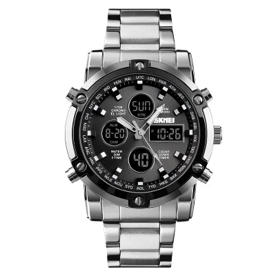New Arrival Skmei 1389 Stopwatch Man Watches Sports Digital Waterproof Wristwatches Luxury 3Time Men Watch