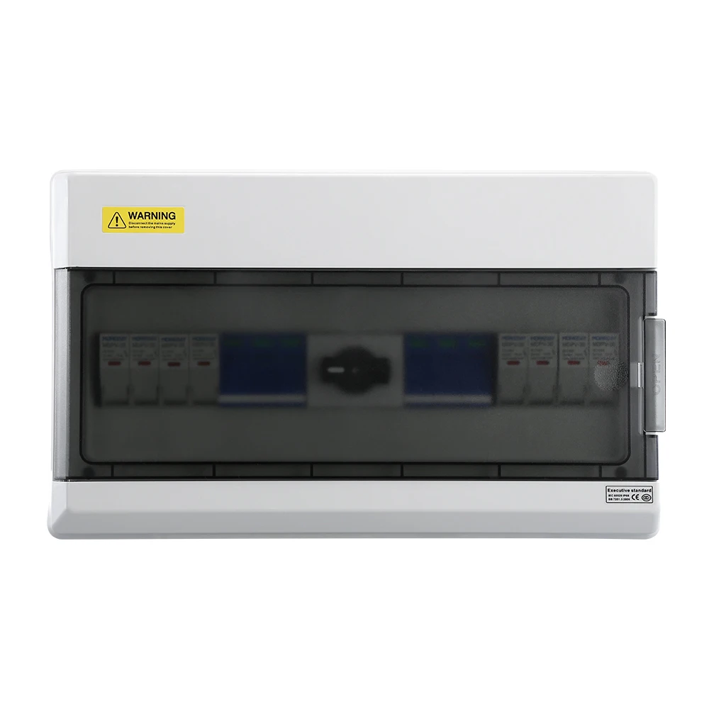 Solar System String Combiner IP65 Plastic Shell Wall Mounted  PV Combiner Box for Solar Panels