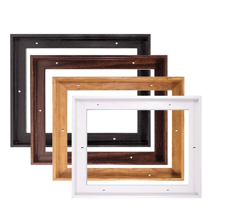 Canvas Floater Frames for Removable Stretched Canvas Wall Art Painting Frame Decor Wood Canvas Floating Frame