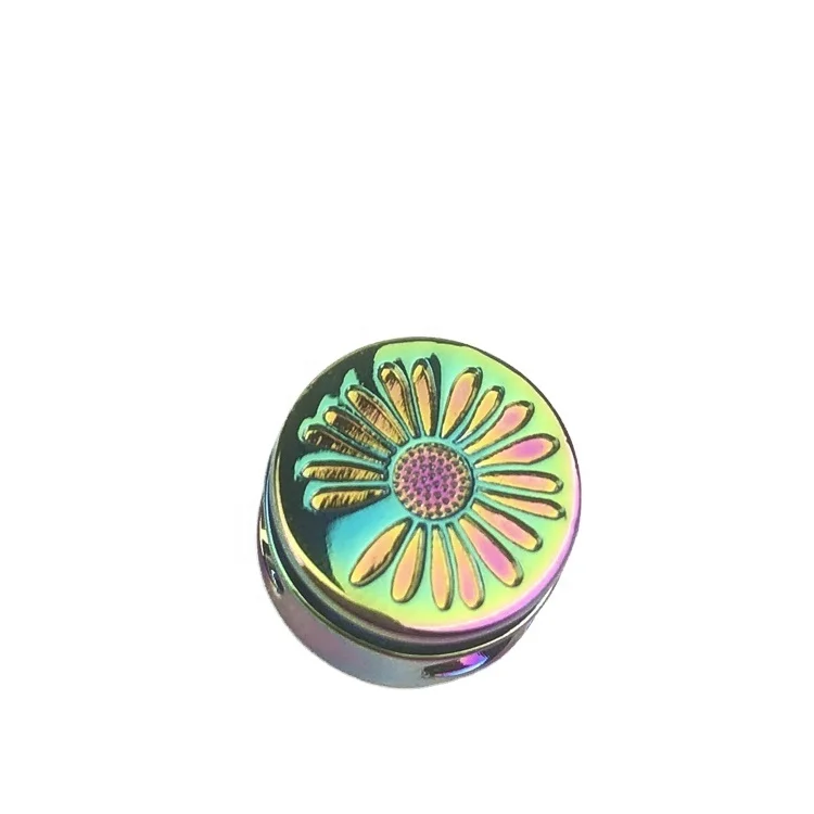 Fashion Rope Accessories Metal Rainbow Luxury Cord End Stopper for Clothing