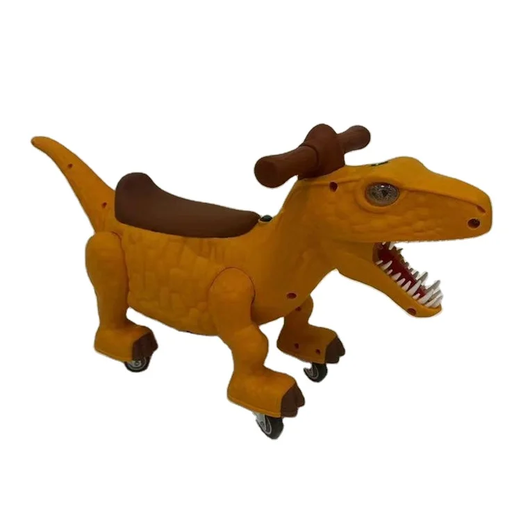 Dinosaur Style 4 Wheels Ride On Car Baby Scooter Kids Sliding Car with Light