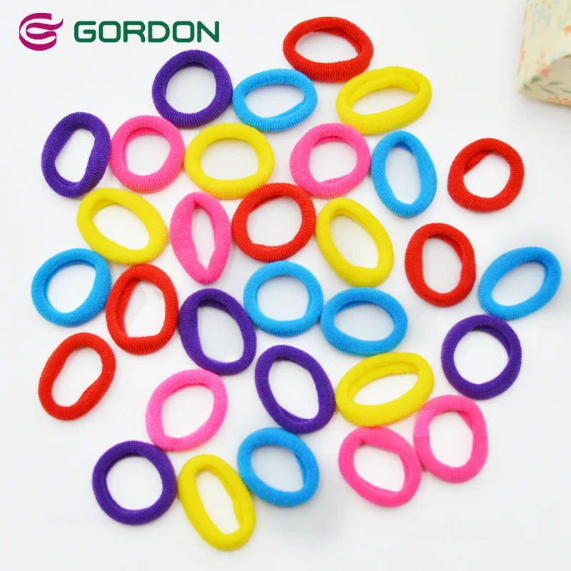 Gordon Ribbons Various Colors Elastic Hair Ties For Baby Girls Knitting Rubber Hair Band Hair Ties