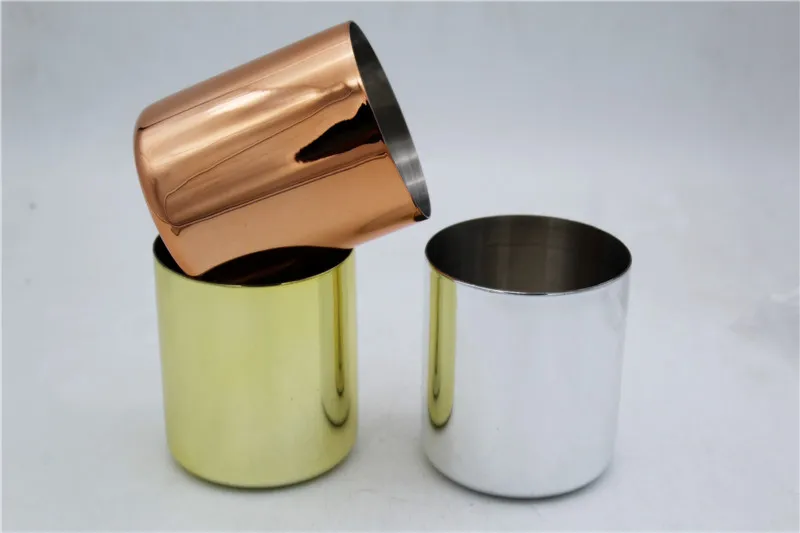 stainless steel candle jar with lid