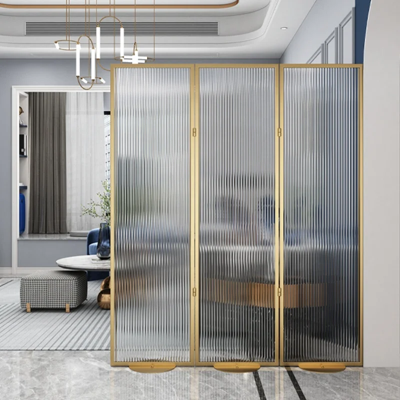 Foldable Luxury 304 Stainless Steel Art Decorative partitions Hotel Coating Room Divider Foldable