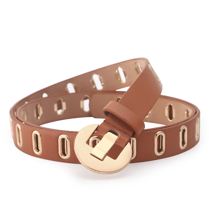 Fashion Wholesales Ladies Pu Belt For Women Buckle Adjustable Belt